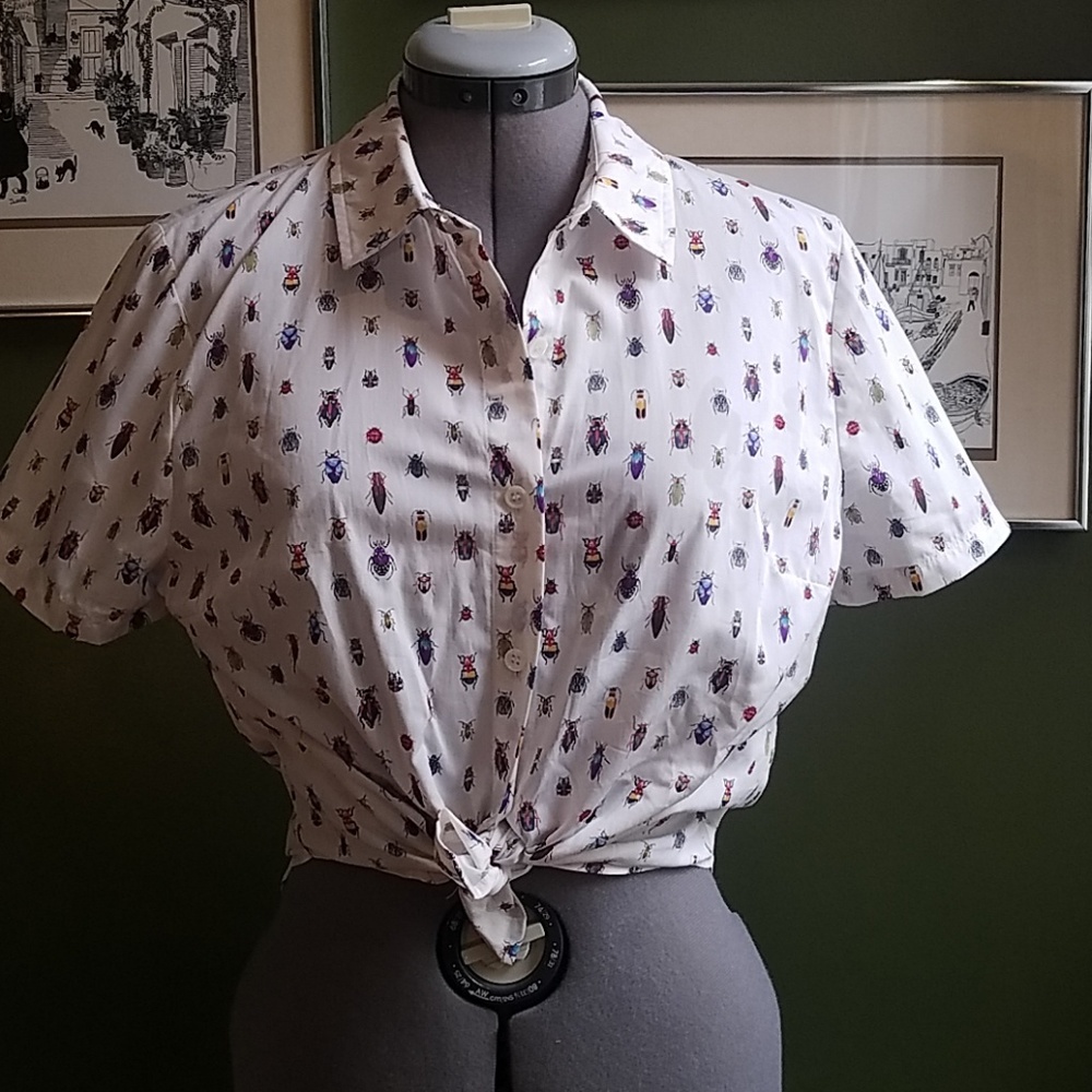 FRAME White Multicolored Bug Shirt